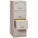 Tan 4 Drawer Fire Proof Legal Vertical File Cabinet, Locking